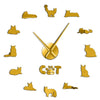 Maine Coon Cat Wall Art Clock - Furvenzy