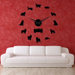 Newfoundland Dog Wall Clock Furvenzy