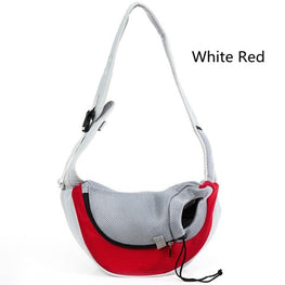 Pet Taxi Carrier Shoulder Bag Furvenzy S White Red