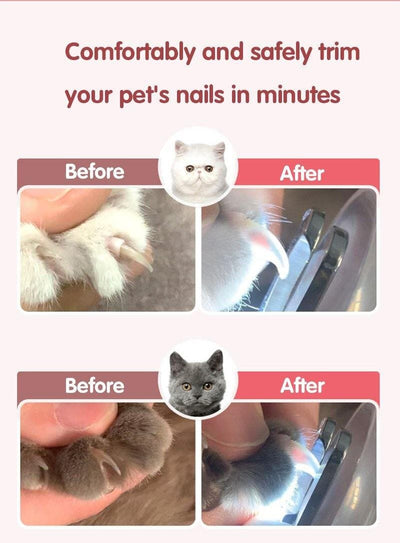 Dog Nail Clipper With LED Light - Furvenzy - Before & After