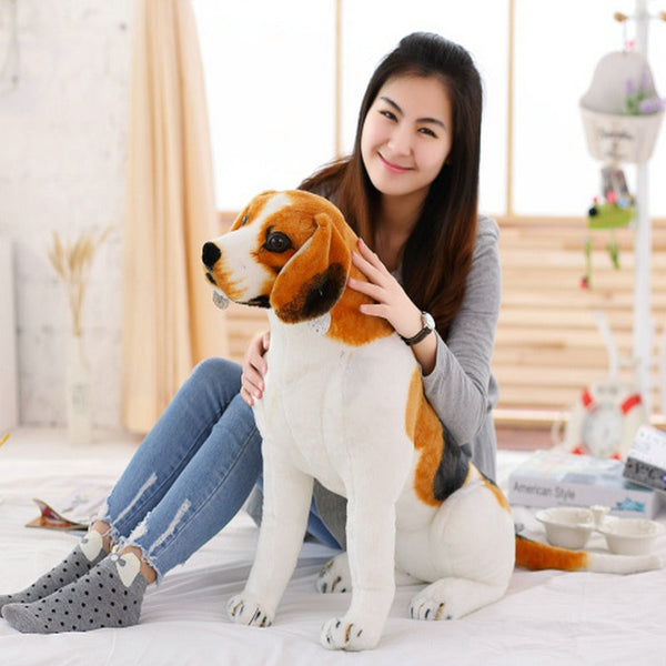 Hand Made Plush BEAGLE Realistic Plush Toy Dog Can Be Gift Wrapped and  Personalized With Engraved Tag 