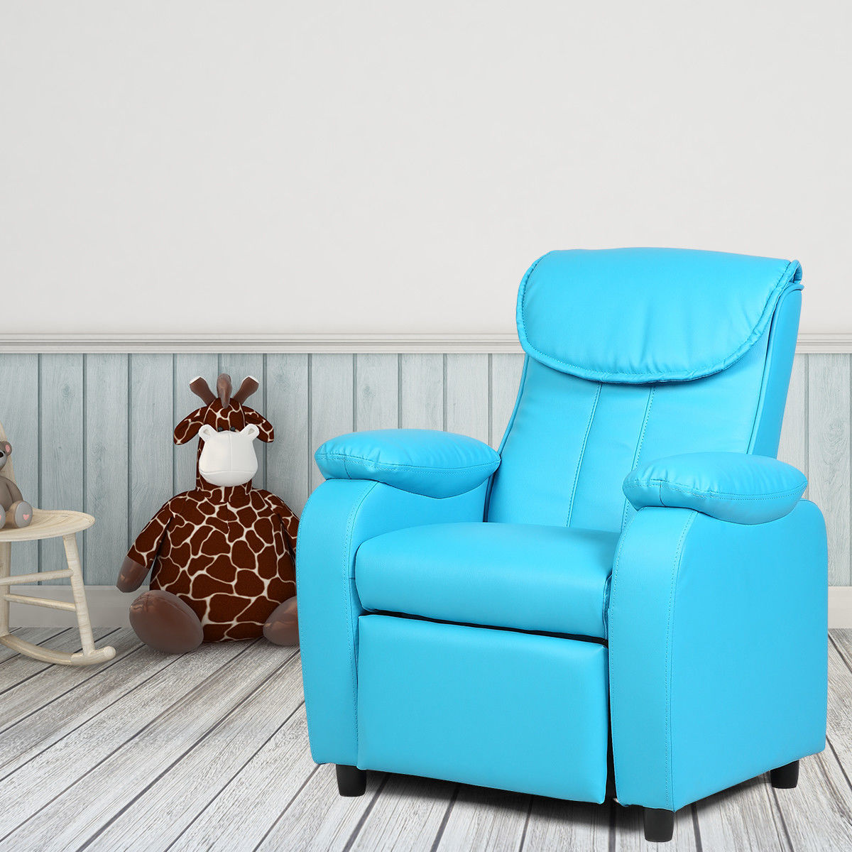 Blue kids online recliner