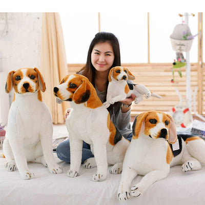 Realistic Beagle Dog Plush Stuffed Toy