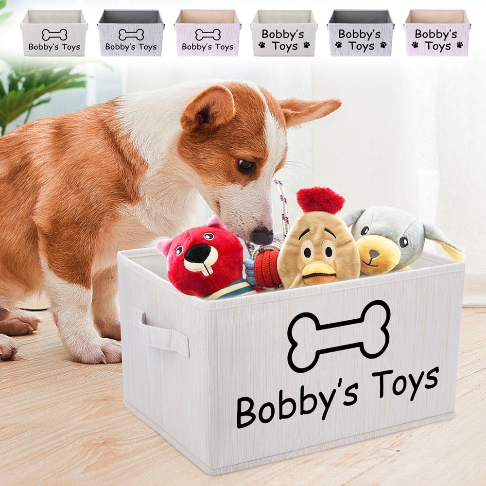 Personalized Dog Toy Basket - Furvenzy