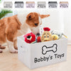 Personalized Dog Toy Basket