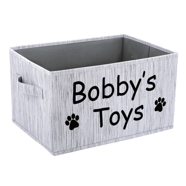 Personalized Pet Toy Storage