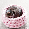 Warm Pet Cat Woven DIY Nest