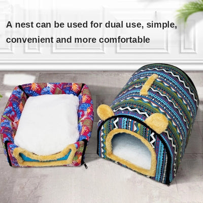 Foldable Dog Bed Pet House Sofa Nest