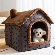 Foldable Indoor Pet House Cave for Dogs & Cats