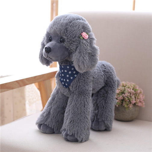 Realistic Poodle Teddy Plush Dog Toy Furvenzy