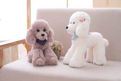 Realistic Poodle Teddy Plush Dog Toy