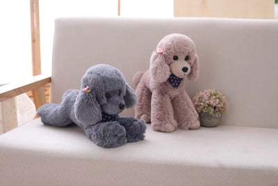Realistic Poodle Teddy Plush Dog Toy