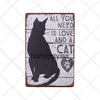 Retro Cats Wall Art Plaque - Furvenzy