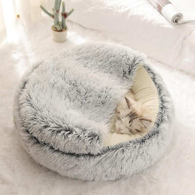 Round Pet Dog Cat Bed - Furvenzy