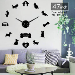 Scottish Terrier Wall Clock Furvenzy