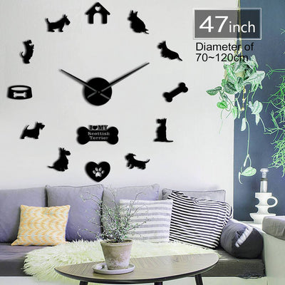 Scottish Terrier Dog Wall Clock - Furvenzy