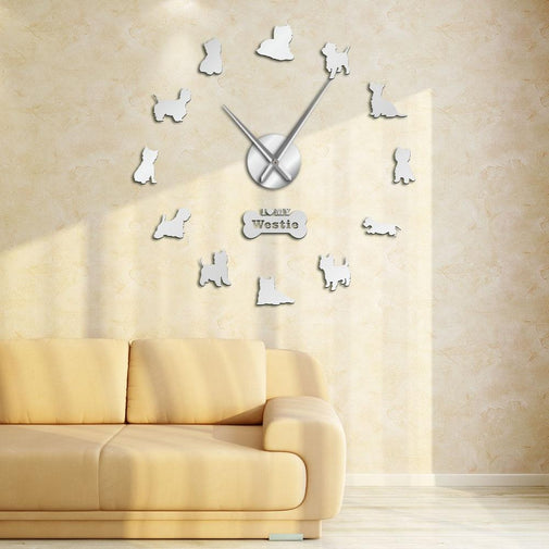 West Highland Terrier Wall Clock Furvenzy